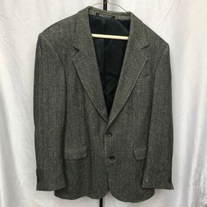 Wool Blend Gray Tweed Sport Jacket